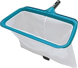 POOLWHALE Professional Pool Skimmer Net, Heavy Duty Swimming Leaf Rake Cleaning Tool with Deep Fine Nylon Mesh Net Bag - Fast Cleaning,Easy...