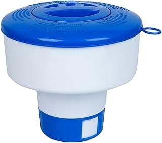 Pool Chlorine Floater for Pools Fits 3" Tablets,7" Diameter Chlorine Tablet Floater with Adjustable Flow Vents Balanced Chemical Dispenser...