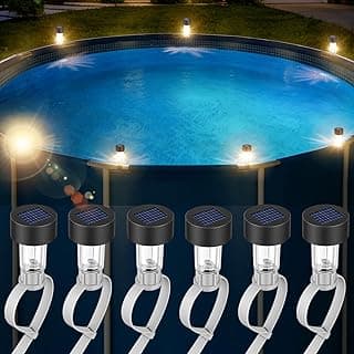 BITIWEND Solar Pool Lights for Framed Above Ground Pools, Waterproof Swimming Pool Accessories Lights, for Outdoor Pool Yard Garden Decorat...